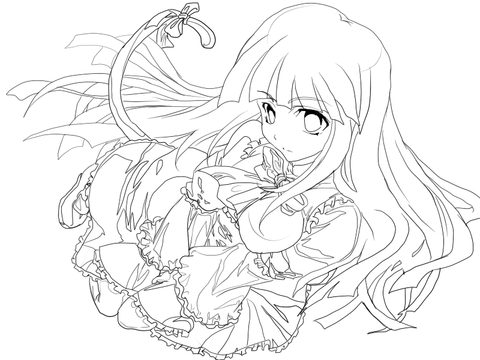 Frederica Bernkastel Coloring Page